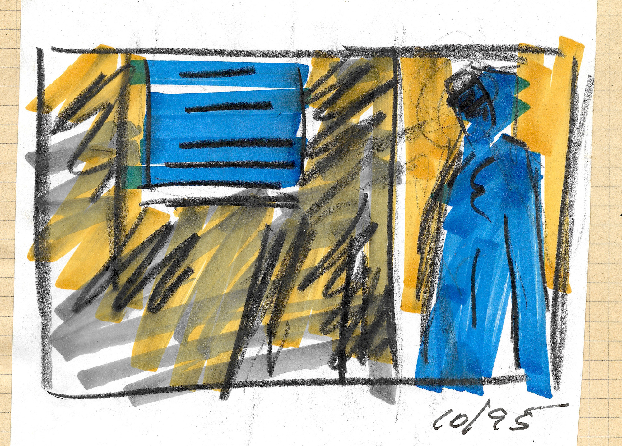 Blue Shutters and Figure 02