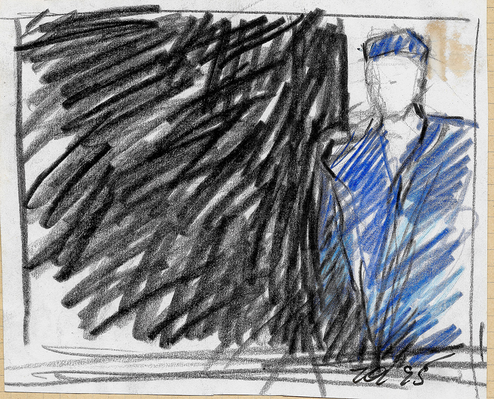 Blue Figure